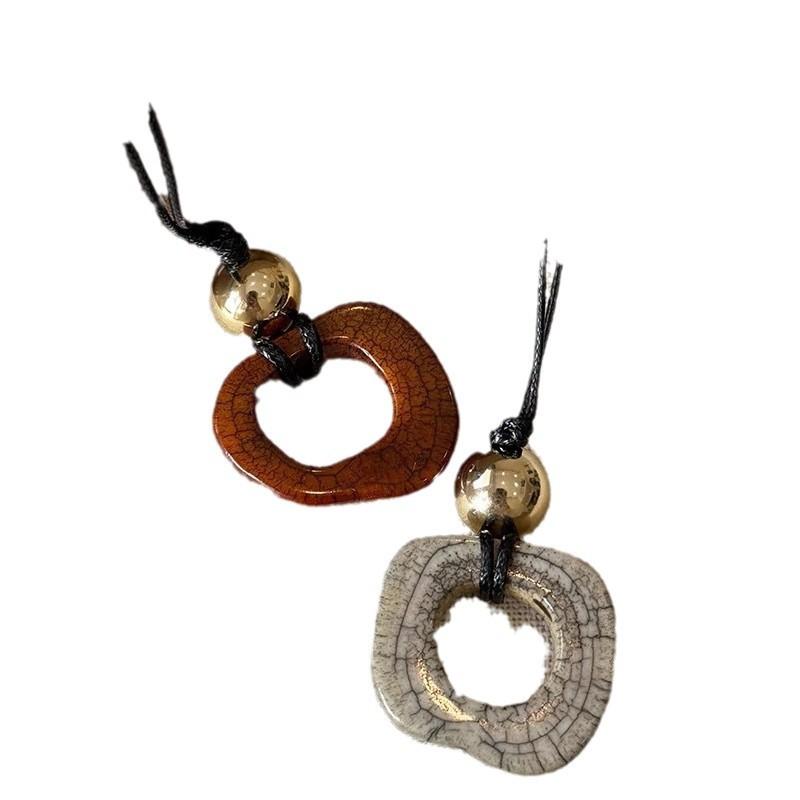 Korean Irregular Pendant Necklace Design Niche Personality Unique Versatile Sweater Chain