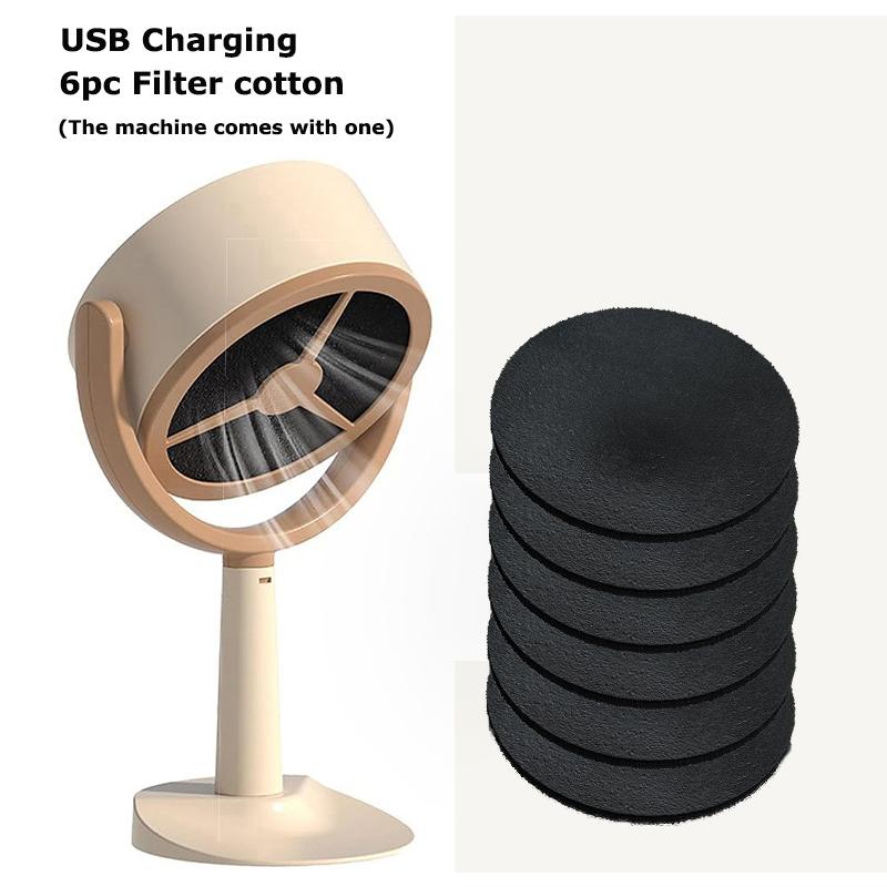 Portable Smoke Purifier USB Charging Exhaust Fan Hood Adjustable Suction Replaceable Activated Carbon Filter for Indoor BBQ