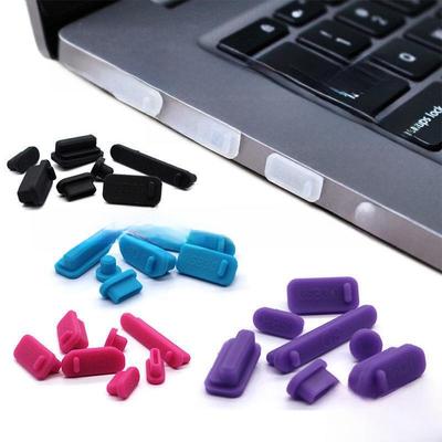 13-Piece Laptop & Mobile Dust Plug Set: USB, HDMI, Earphone, SD Card Covers