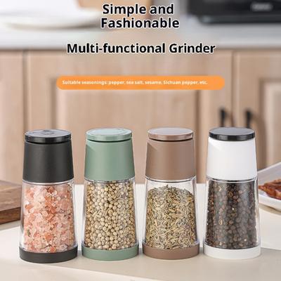 Pepper And Salt Grinder Adjustable Coarseness Refillable Shaker Bottles Manual Spice Mill Kitchen Seasoning
