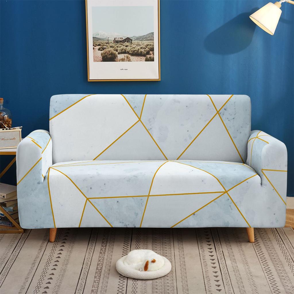 Elastic All-Inclusive Sofa Cover Geometric Pattern Multi-Person Combination Sofa Cover Lazy Sofa Cover