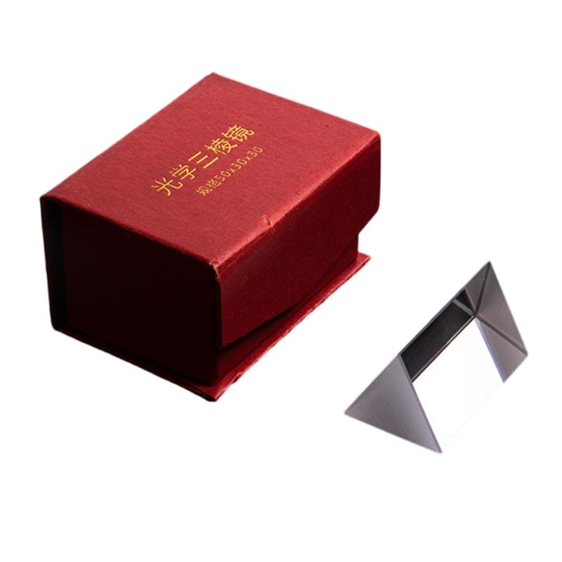 

Triples Prism Practical Triangular Prism Crystal Glass Photographic Prisme Optical Glass Triangular Prism for School
