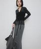 Loutaideu Strap Tube Top Knit [Black]