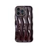 INS High-End Wave Stripe Case for iPhone 17 Pro Max, Apple 16 Solid Color Simple 15/14
