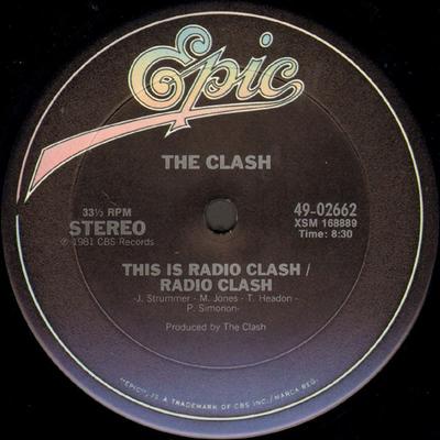 12inch Record CLASH  This Is Radio Clash 4902662 EPIC 1981 US Dance  Electronica Used