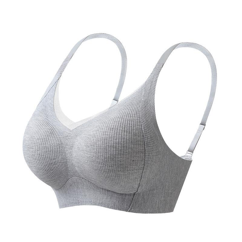 Genuine ABC Cup Women's Anti-sagging and Seamless Collection of Secondary Breasts, Gathering and Showing Small, No Steel Ring Text Bra Underwear