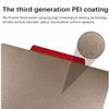 3D Printer Build Plate 430x430mm Double Sided PEI Flexible Steel Build Surface with Soft Magnetic Sheet for Neptune 3 4 Maximum