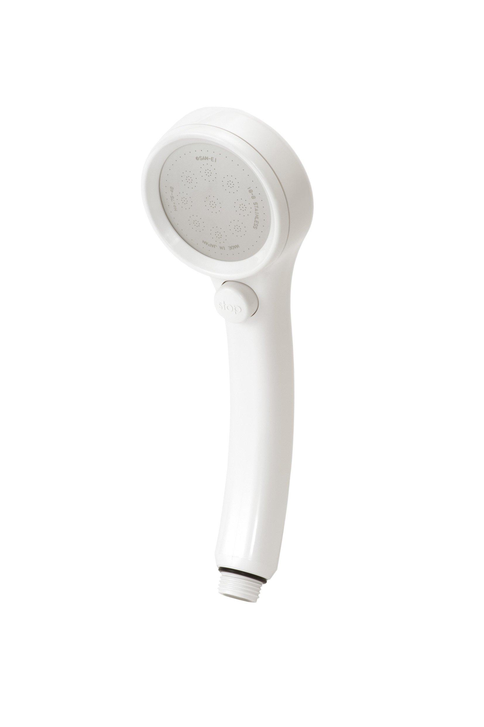 

Sanei faucet shower head water-saving stop Rainey White PS303-80XA-MW2 [soft, comfortable to bathe shower hole 0.3mm-feel] (japan import)