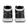 Air Jordan 1 Mid GS Yellow Ochre Kids Sneakers Black White DQ8423-701