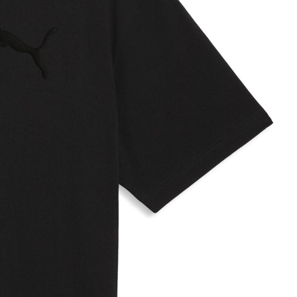 Puma Knitted Solid Color Round Neck Pullover Simple Short Sleeve T-Shirt Men Tops 637775-01