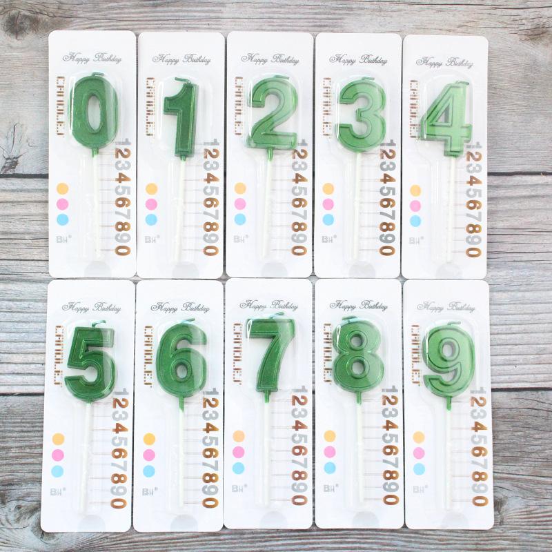 Birthday Digital Candle Cake Decoration for One Year 0-9 Party Children's Cake Baking Dress Up Age Digital Candle