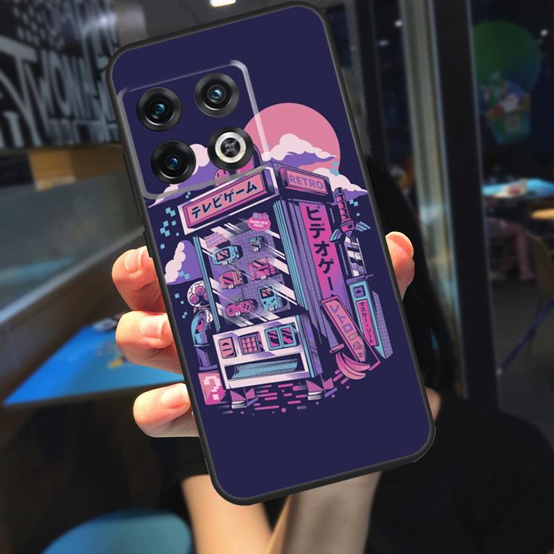 Retro Aesthetic Japanese Game Over Funda For OnePlus 10T 8T 9RT 12 13 13R 11 9 10 Pro OnePlus Nord 4 CE 2 3 Lite N20 N30 Case
