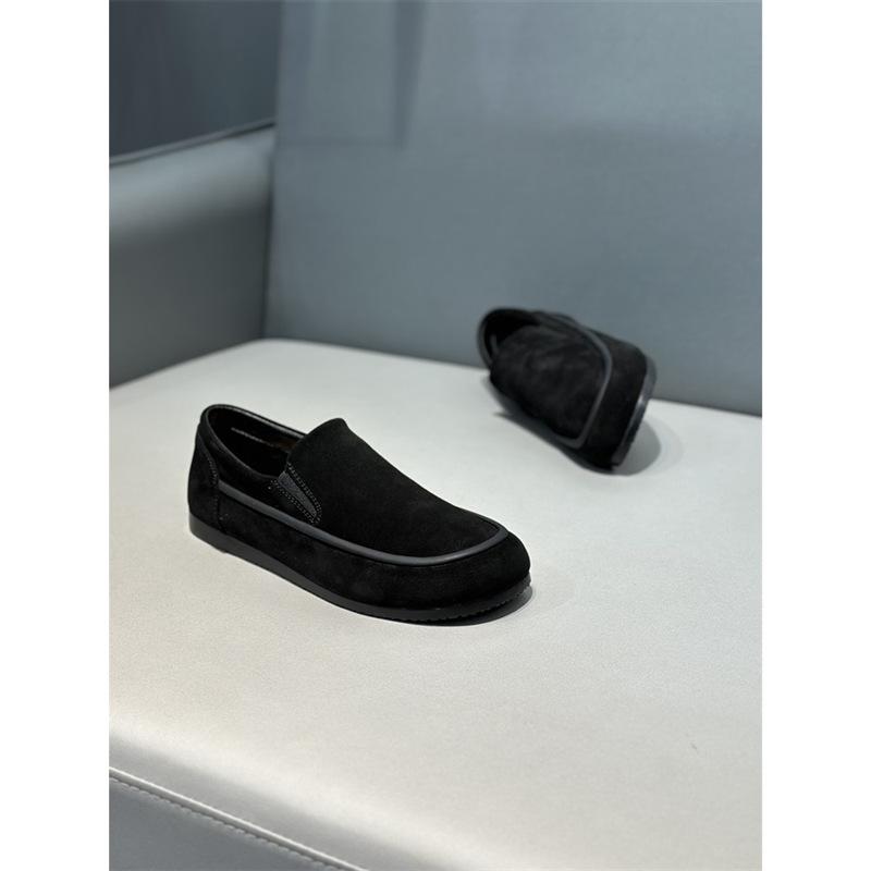 Lazy Spring New Low-top Leather Comfortable Casual Soft-soled Red Shoes Dj