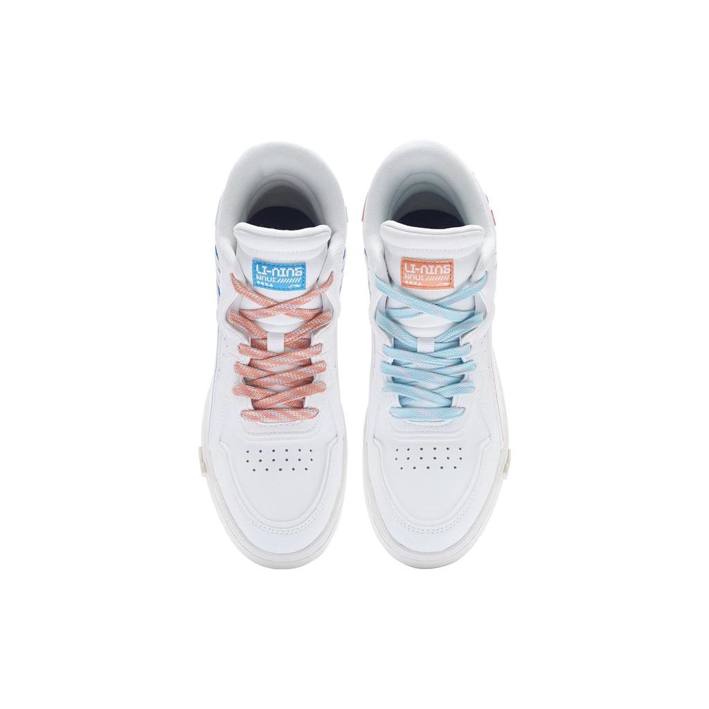 Li Ning We Wo Mid Prm Comfortable Soft Elastic Mid-Top Casual Sneakers Women sneakers Off-White AGCS152-4