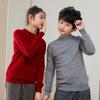Kids Sweater 100% Merino Wool Children Winter Thick Wool Pullover Soft Warm Autumn Jumper Knit Top O-neck