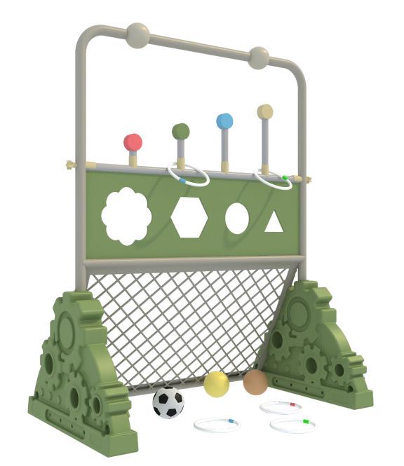 Kids' Throwing Rack Game: Sandbags & Frisbee Targets for Physical & Sensory Training