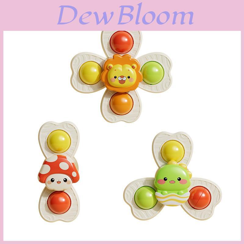 Baby Cartoon Suction Cup Spinner Toy With Rotating Flowers For Infants And Toddlers