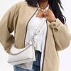 Coach Juliet 25 Removable Chain Shoulder Strap Classic Logo Coated Canvas Shoulder Bag Medium Women Shoulder Bag Silver Chalk-White CAM26-LHXUN