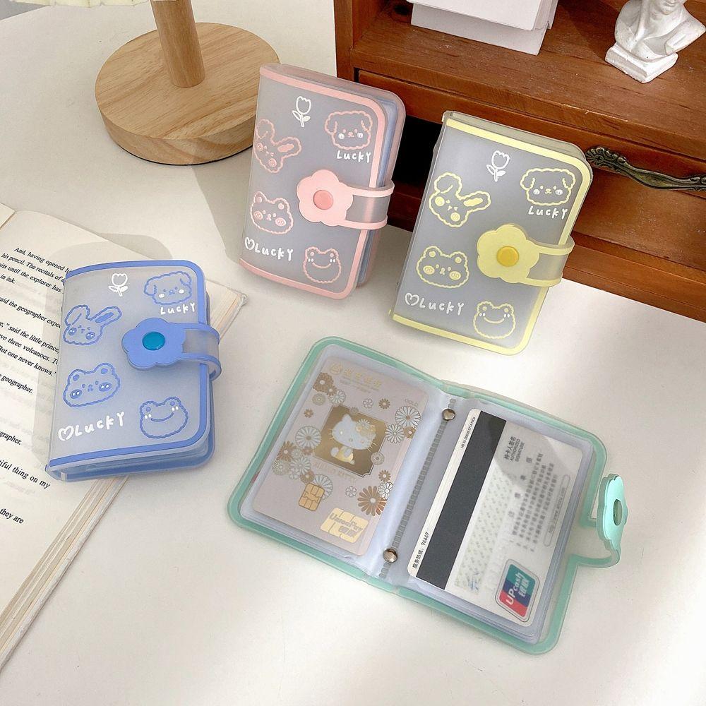 20 Bit Men Matte Transparent Credit Card Box Cartoon Card Holder Card Bag Credit Card Pocket