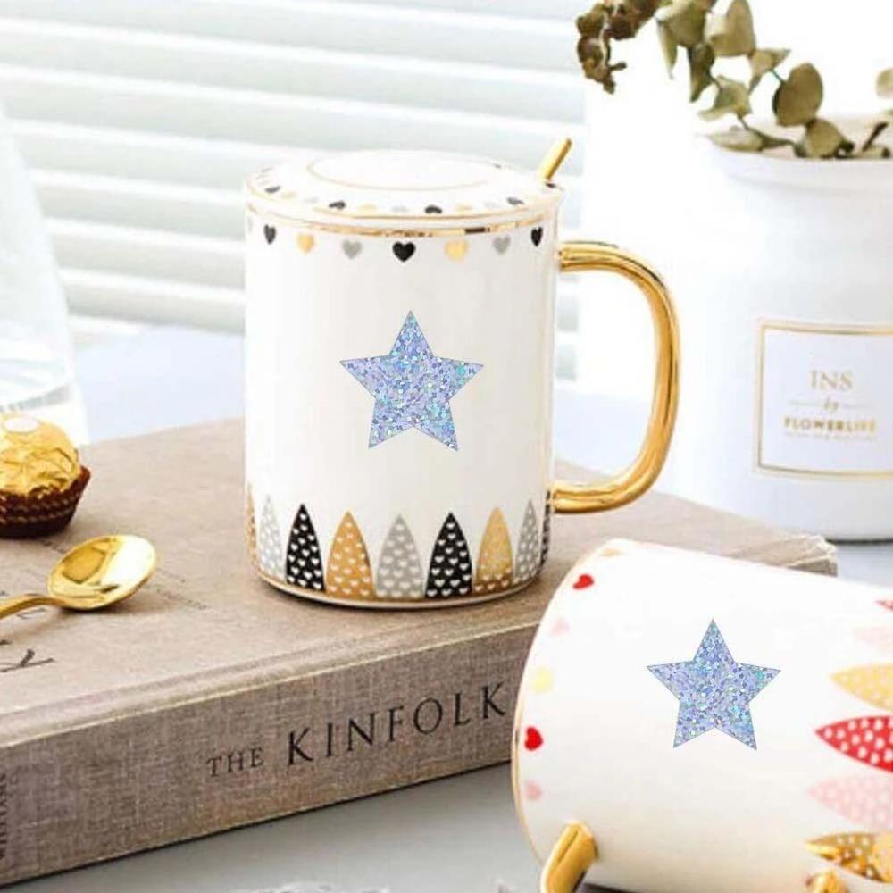 

500PCS Star Shaped Heart Patch Self-adhesive Sealing Sticker New Laser Sticker