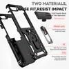 For Samsung Galaxy Z Flip 6 5 4 3 Case with Slide Lens Cover, 360° Magnetic Ring Kickstand Upgraded Military Grade Shockproof