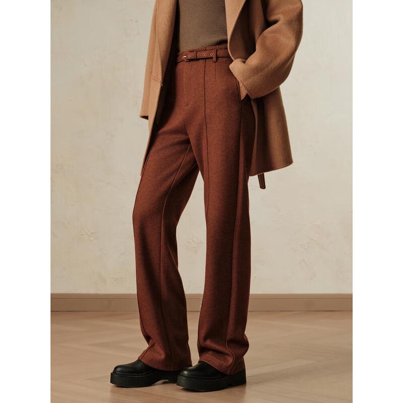 Annacau Women's Straight-Leg Pants with Belt