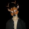 Kostüm Cosplay Abschlussball Requisiten Gesichtsmaske Hirschkopf Maske Kabuki Kitsune Maske Tiermaske Halloween Maske