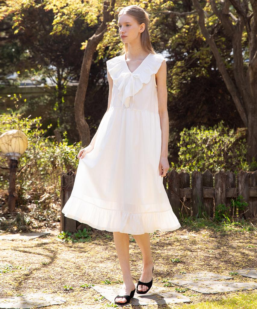 JMARKNEWYORK Sleeveless Ruffle Dress_2Color