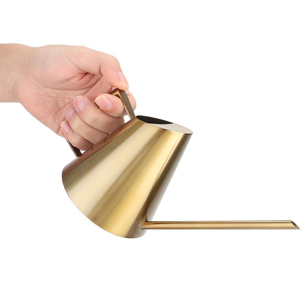 Edelstahl Gießkanne Gießkanne Langhals Garten Blumen Pflanzen Blumengerät 400ml