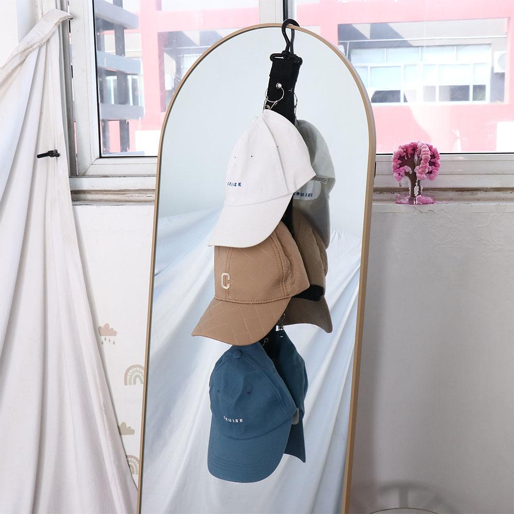 360 Degree Rotating Hat Storage Rack With 8 Clips Black Hat Storage Hanger  Bathroom
