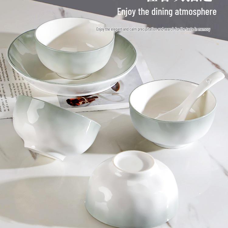 Set di Stoviglie in Ceramica di Lusso 2025: Ciotole, Piatti & Bacchette Leggeri – Ideali per l'Inaugurazione della Casa & la Cena in Casa