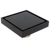 Black Floor Drain Strainer Square Drain Cover Anti Odor Shower Floor Drain  Balcony