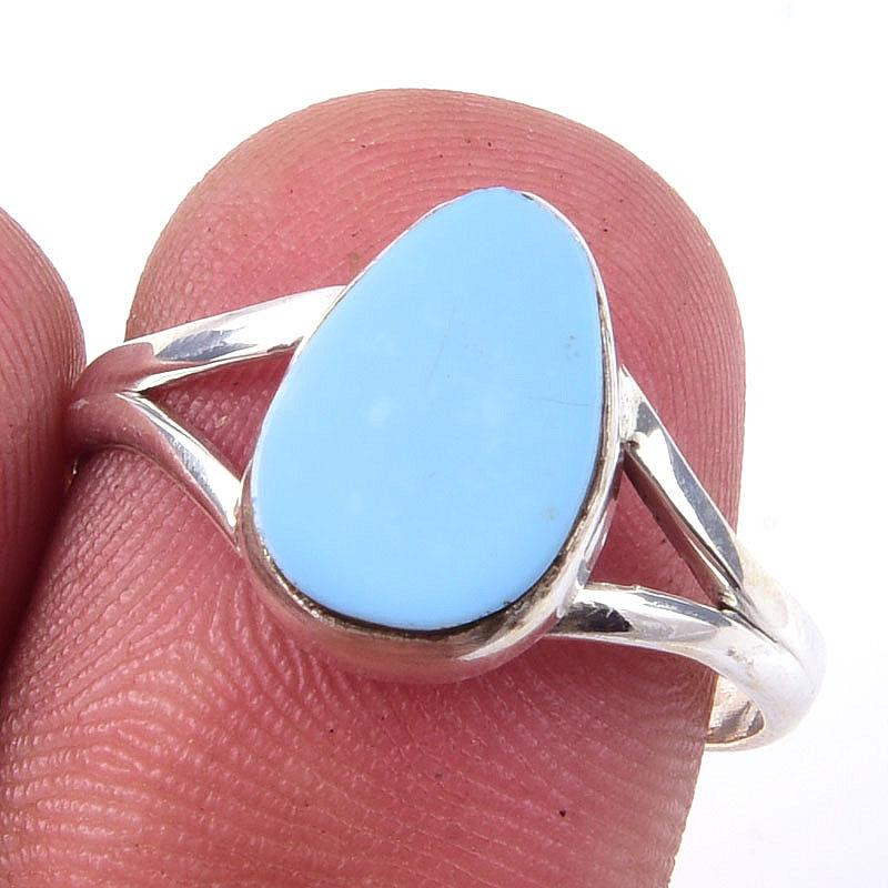 

Natural Australian Opal Gemstone 925 Solid Sterling Silver Jewelry Ring S.8 i1c52