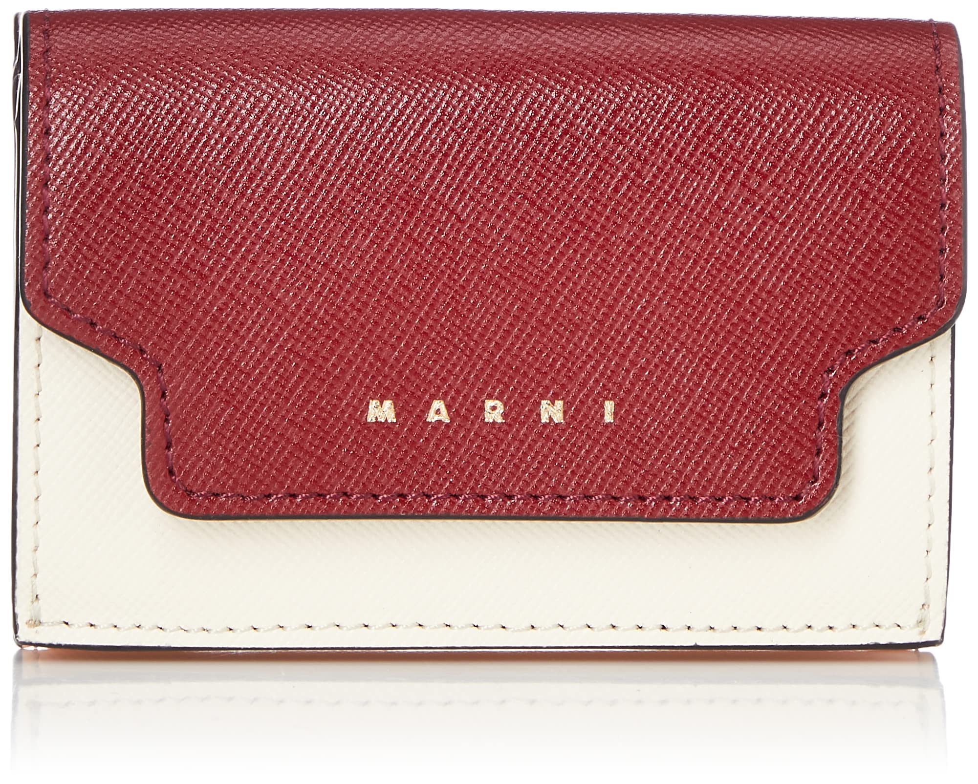 

wallet PFMOW02U23LV520 CHINA PEACH [Marni] Tri-fold Women s RED/SHELL/PALE [item]