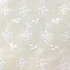 100x130cm Tessuto di Cotone Bianco Ricamato con Occhielli Pizzo di Cotone Materiale per Cucire Vestiti, Al Metro 23 stili