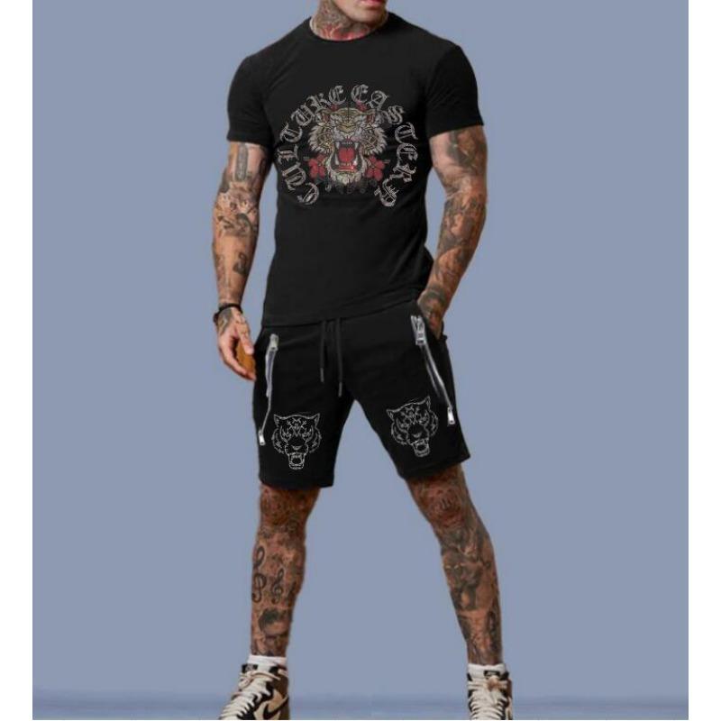 Men Clothing Fashion designer Summer Men s Sets Mens Joggers Sets Tracksuit Men Short Sleeve Suit Men Casual S