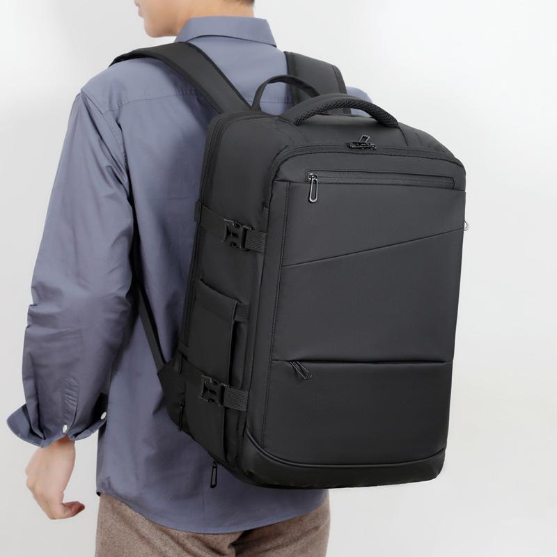 Schoolbag Men's Backpack Business Style High-end Multi-layer Computer Bag Casual Large Capacity Expansion Business Travel Backpack Men