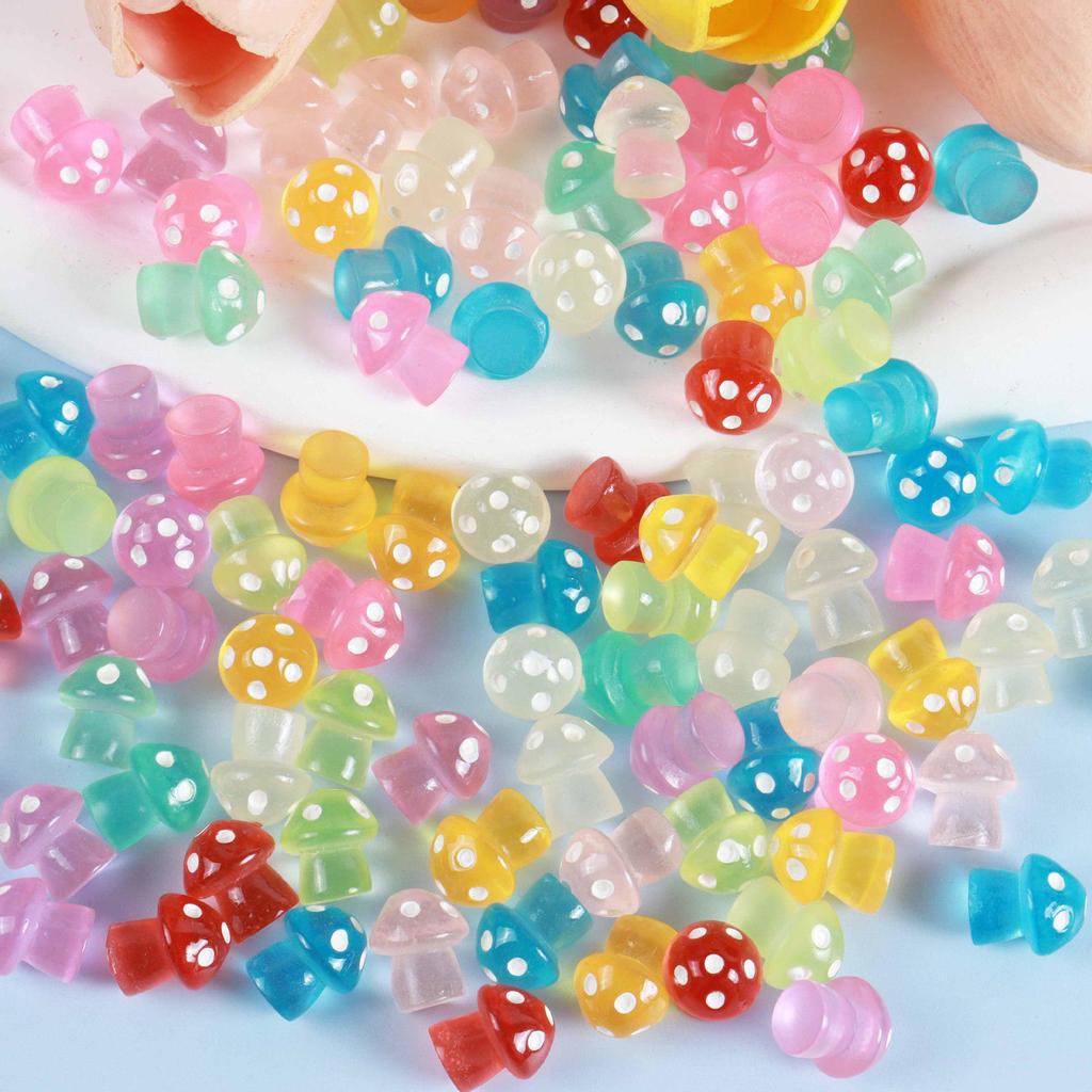 Resin Mini Luminous Animal Figurines - DIY Cartoon Toys for Micro Landscapes, Ideal Children's Gift