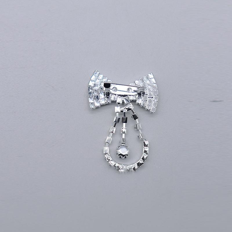 Korean Chain Heart Chain Metal Tassel Brooch For Women Men Suit Decoration Tassel Chain Metal Bead Pin Cloth Jewelry Accessories