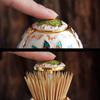 European Automatic Toothpick Holder, Metal Toothpick Box, Household Storage Decoration Ornaments, Retro Fashion