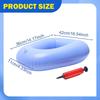 Inflatable Bed Pan Cushion for Elderly Home Easy to Clean Lightweight Bathroom Comfortable Practical