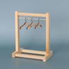 4-30CM Doll Wooden Clothes Rack Garment Organizer Hangers for Dolls Handbag Clothes Scarf Holder Stuffed Toys Accessories