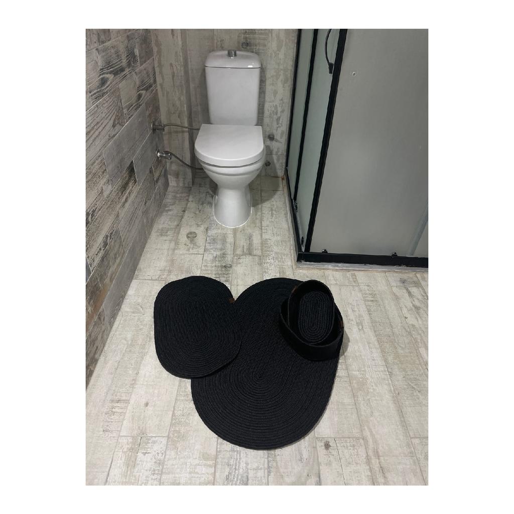 Iuta, răchită, set covoraș de baie, set coș de baie, set covoraș