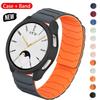 Magnetic Strap + Case For Samsung Galaxy Watch 7/6/5/4 40mm 44mm PC Hollow Protector Bumper Cover Magnetic Silicone Watchband