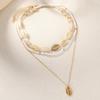 iF ME 3pcs/set Bohemian Shell Necklace for Women Vintage Pendant Beads Necklaces Chain Accessories Jewelry