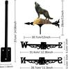 Rooster Weathervane Vintage Metal Garden Wind Direction Ornament Multicolour