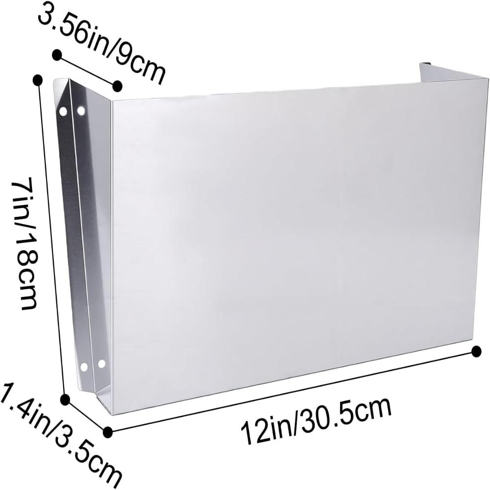 2 Stück Aluminiumlegierung Van Aktenorganizer Silber Papieraufbewahrungsregal Für LKW-Regal