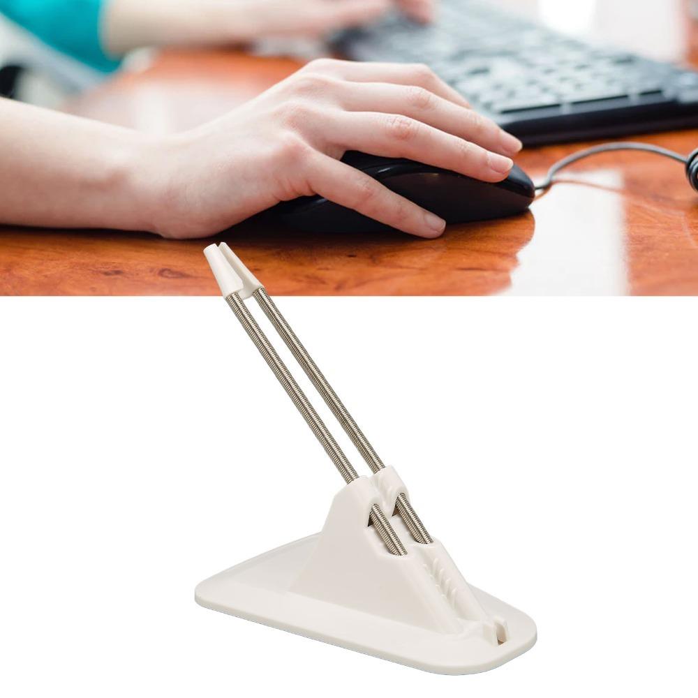 Stylish Mouse Cord Management Universal Wired Mouse Support Adjustable Mouse Cable Holder Gaming белый