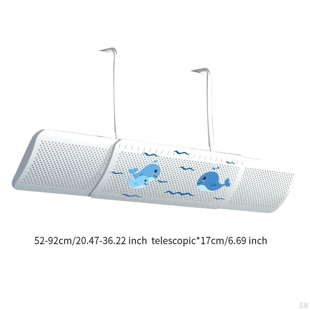 Verstellbarer Klimaanlagenabweiser für den Heim- und Bürogebrauch