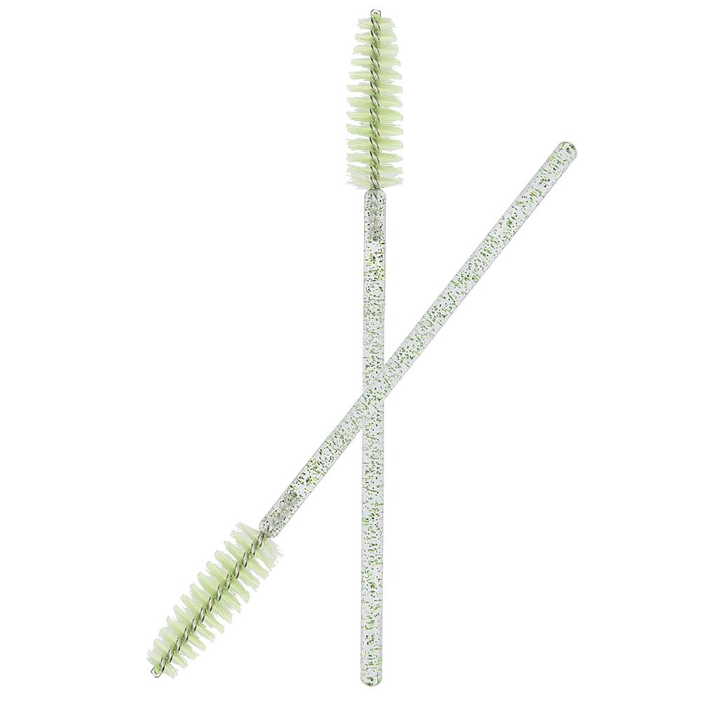 50 Stück Nylon-Make-up-Pinsel, Mascara-Stäbe, Wimpern, Augenbrauen, tragbarer Einwegpinsel